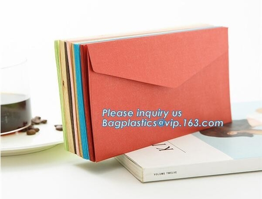 Wholesale custom 4X6 greeting cards 100 pack V flap brown kraft paper A6 envelopes,private label brown kraft paper envel