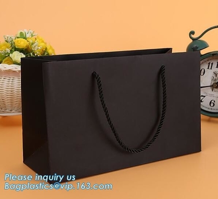 Promotional Custom Logo Printed Clothing Packaging Luxury Gift Carrier Shopping Gift Paper Bag,Shopping Paper Pag Luxury