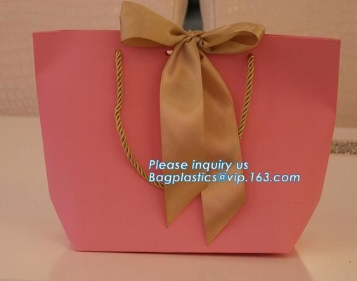 custom-made thank you rose luxury gift bags,Boutique High - End Custom Premium Paper Bags , Custom Printed Carrier Bags