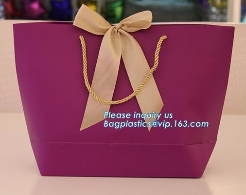 custom-made thank you rose luxury gift bags,Boutique High - End Custom Premium Paper Bags , Custom Printed Carrier Bags