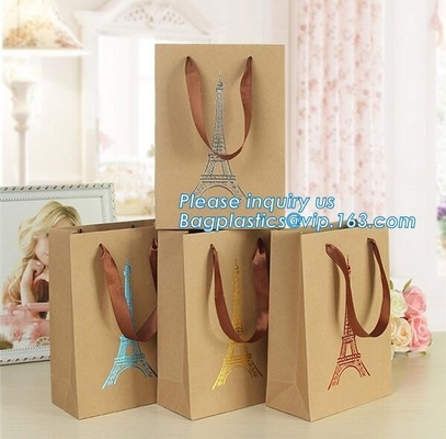 Laminated Luxury paper bags with flat tape handle,Unique carrier bag for shopping with affordable price, bagease package