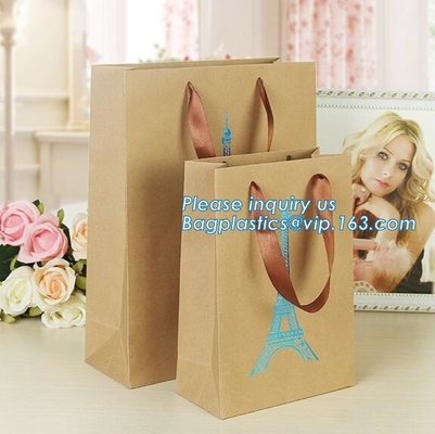 Laminated Luxury paper bags with flat tape handle,Unique carrier bag for shopping with affordable price, bagease package