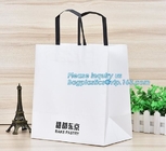 custom christmas carrier kraft paper gift shopping bag,brand dark blue 3D patch coated paper bag for gift toy carrier ba