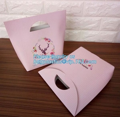 250g Custom Printed Luxury Gift Shopping Big Strong Paper Bags,Eco-friendly manufacture whole sale flower paper carry ba