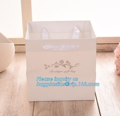 China Manufactures Small Blue Luxury Carrier Wedding Custom Logo Printed Paper Gift Bag With Handle,bagplastics, bagease