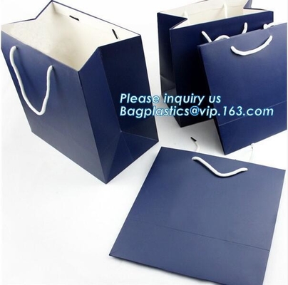 Eco-friendly Recyclable Luxury High Quality Custom Kraft Paper Bag，Shopping Carry Bag,Paper Bag Printing, Carrier Bag Wi