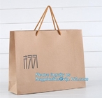 Custom Luxury ribbon satin finish paper carrier bags with rope handles and ribbon bow fastener,Brand Lager Paper Carrier
