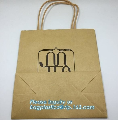 Custom Luxury ribbon satin finish paper carrier bags with rope handles and ribbon bow fastener,Brand Lager Paper Carrier