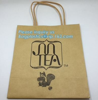 Custom Luxury ribbon satin finish paper carrier bags with rope handles and ribbon bow fastener,Brand Lager Paper Carrier