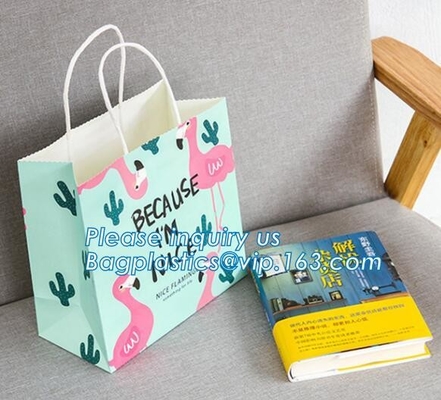 Luxury Personalized Printed Shopping Carrier Heavy Duty Reinforced Die Cut Handle Paper Gift Bag,carrier, handle bags,