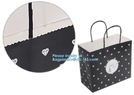 Factory Famous Brand Paper Carrier Bags Ribbon Handle For Baby Clothes / Garment,GLITTERED FLOWERS PRINTED PARTY GIFTS U
