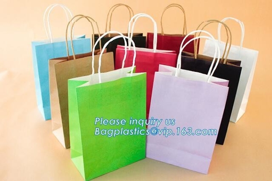 Recycled Wholesale Die Cut Handle Paper Bag Luxury Packaging Paper Bag,everyday kraft shopping bags with twisted handle