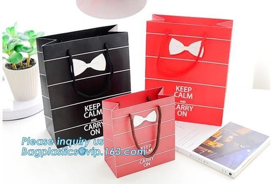 recycled colored paper bags with handles twist handle kraft paper bag,Printing Logo Shopping Pack Paper Bag bagease pac