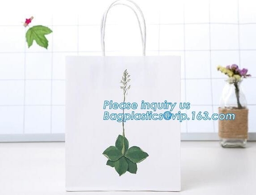 Wholesale Cheap Custom High Quality Fashion Luxury Eco-friendly Rope Handles Wedding Candle Packaging Paper Bags With Lo