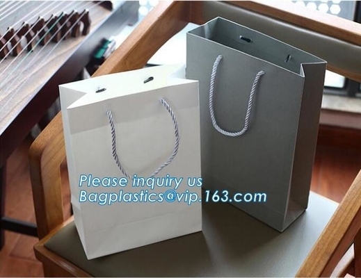 carrier bag packaging custom logo printed brand retail paper bag,Waterproof Kraft Paper Folding Basket Gift Box Plantpot