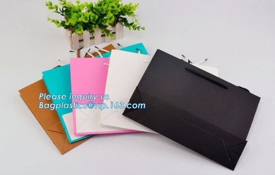 latest style high grade printe paper carrier packaging bag with customized logo,Food packaging Recyclable Take Away Pape