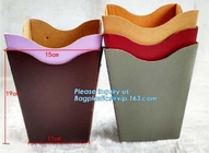 OEM Logo Printed Paper Packaging Bag Custom Good Quality Flower Carrier Bag,Art Paper Flower Carrier Bag Shopping Bags W