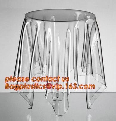 ECO 0.2TapeMm Multi Sizes Customization Made Soft Glass Transparent Waterproof Oilproof PVC Tablecloths Table Cover TPU EVA