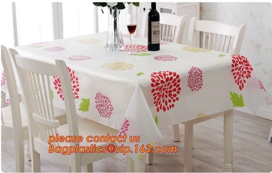 Table cloth PVC non-woven cloth waterproof cloth mat oil proof plastic tablecloth table clothdigital printed printed pvc