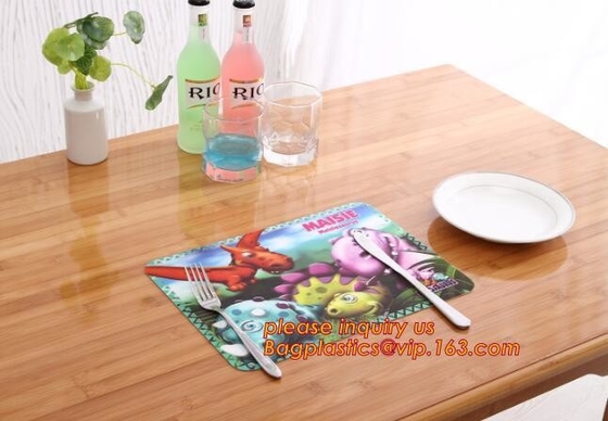 Custom PVC Woven Decorative Table Mat Placemat,Dining Room Hot Food Woven Fabric Vinyl PVC Table Mat,placemats pvc dinin