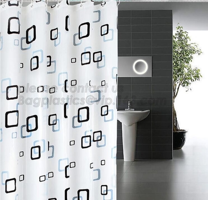 hotel shower curtain, Bathroom Use Decorative Bath Curtain, pvc home goods shower curtainsColor Changing Shower Curtain,