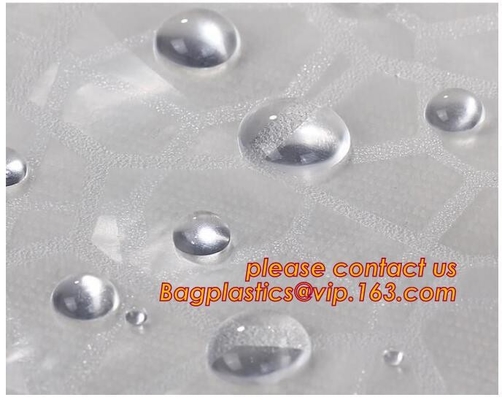 Water-Repellent Fabric Custom Print Shower Curtain Mildew-Resistant Machine Washable White ,Bathroom Bath Textile Fabric