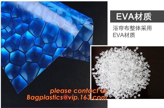 polyester hook shower curtain, PEVA Material and Eco-Friendly, Home Textile Fabric,Bathroom 3d printing polyester shower
