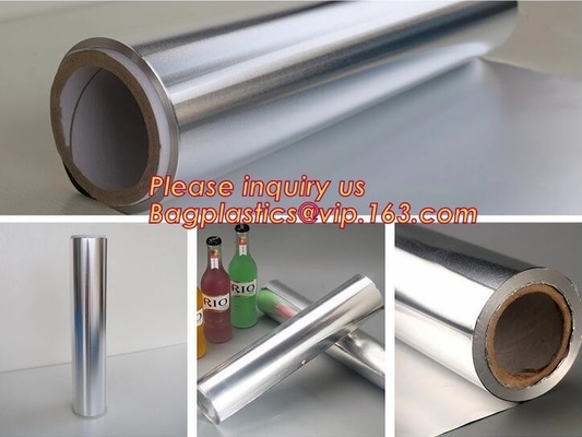 Household Aluminum Foil Rolls Packed Corrugated Box With Plastic Tray Embossed Aluminum Foils, Parchment Paper, Cling Fi