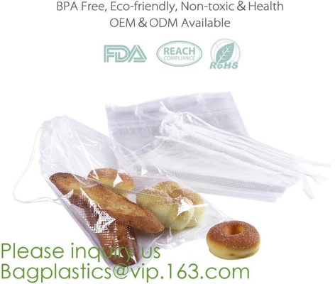 microperforated clear printed CPP bread bags,Food grade bakery microperforate OPP bags,Flower Bags /potted plant sleeves