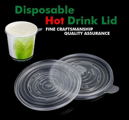 PLA compostable lids, BPI certificated compostable coffee cup lid made in China, Coffee cup with CPLA lid