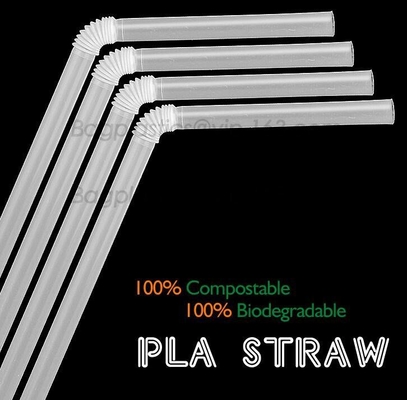 compost plastic drinking straw for drink promotion, juice drink sraw, food grade biodegradable plastic drinking straw