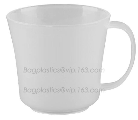 CPLA reusable cup and lid with injection molding, take out PLA degradable cups, hot beveragePLA cups