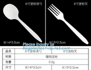 Disposable Biodegradable Corn Starch Fork Knife Spoon / Cutlery for Food,compostable disposable CPLA plastic knife with