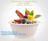 Corn Starch Eco-friendly Microwave Hot Sale Custom Biodegradable Bowl With Lid,Dinnerware corn starch biodegradable disp