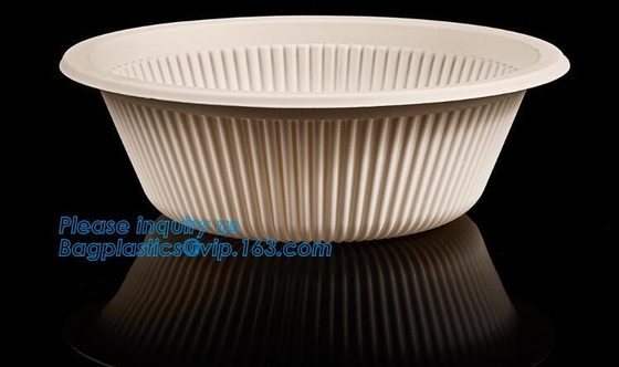 Corn Starch Eco-friendly Microwave Hot Sale Custom Biodegradable Bowl With Lid,Dinnerware corn starch biodegradable disp