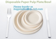 Ecofriendly Paper Pulp Sugarcane Bagasse 10&quot; Round Plates,dessert dinner deep thali paper compostable bioplastic bagasse