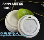 Color Plastic Lid For Pla Coffee Yogurt Paper Cup,Disposable 90mm SGS test report CPLA lid for coffee cups bagease pack