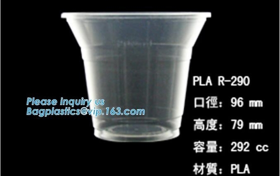 Biodegradable CPLA hot sale plastic cup lid manufacturers,100% Compostable CPLA Lids With Cup,PLA lid for 8/12/16/20oz C