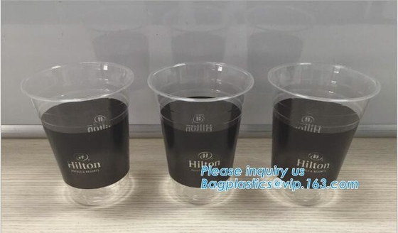 100% Biodegradable Eco-Friendly Biodegradable Cornstarch CPLA Cups,Double PLA coating cup, double PLA biodegradable cold