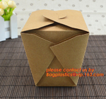 China suppliers wholesale custom disposable food grade kraft packaging paper lunch box for salad food bagease bagplastic