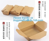 New Brown Kraft Takeaway Lunch Box Paper Folding Lunch Box Disposable Food Container Biodegradable Packaging Paper Box