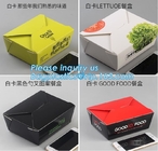 Custom Disposable Brown Food Packaging Container Kraft Paper Take Out Lunch Boxes,design disposable food takeaway kraft