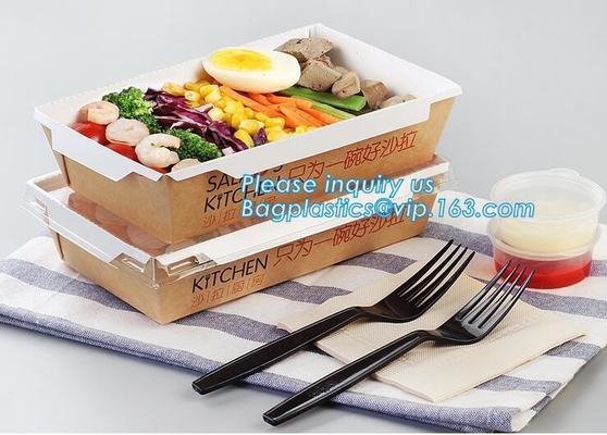 Custom sized disposable folding brown kraft paper food take out lunch boxes,Recycled Custom Lunch Food Kraft Paper Box,P