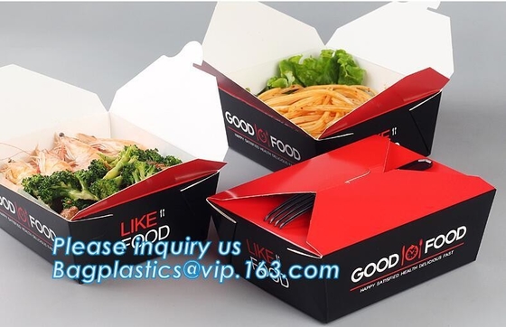 High Quality Disposable Food Grade Take Away Kraft Paper Lunch Box with Window M Size,paper box fast food box,food paper