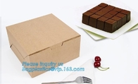 Kraft paper takeaway salad lunch box with customized size,disposable take away kraft paper lunch box/food container