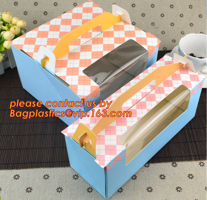 High Quality Cupcake Cake Box Packaging,Custom Print Professional, Paper Packing Moon Cake Box Printing, bagplastics pac