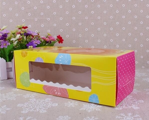 Customized color square white cheap macaron square cake box for packing,embossing cheese cup moon tall cake paper box