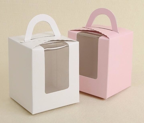 Wholesale China Supply Transparent PVC Material Type Packaging Plastic Box Cake Box for Birthday Cake with Ribbon bageas