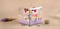 Inquiries For Free Samples Tall Clear Cake Box 12 Inch,Environmental PET decorative transparent plastic cake box with wh