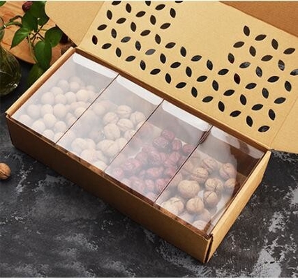 paper nut packaging box,Corrugated Bolt And Nut Packaging Box,Kraft Paper gift box with clear pvc window stand up for ca